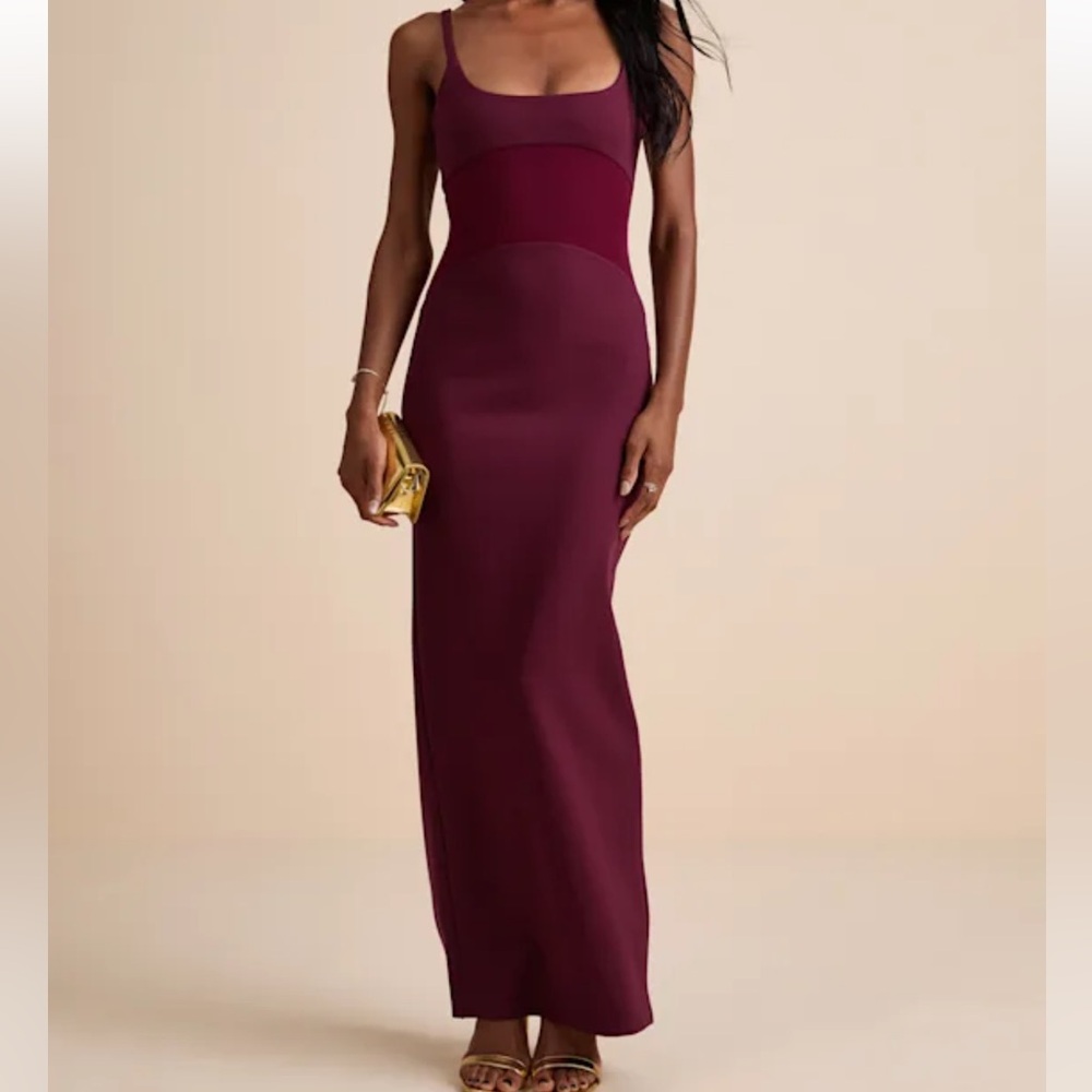 Lulu's Deep Wine Maxi Dress